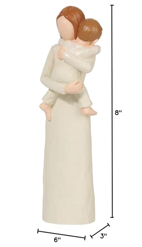 Grandmother and Baby Figurines, Hand-Painted Sculpted Statue, Sentimental Keepsake for First Time Nana or Great Grandmother, Emotional Home Decor Present