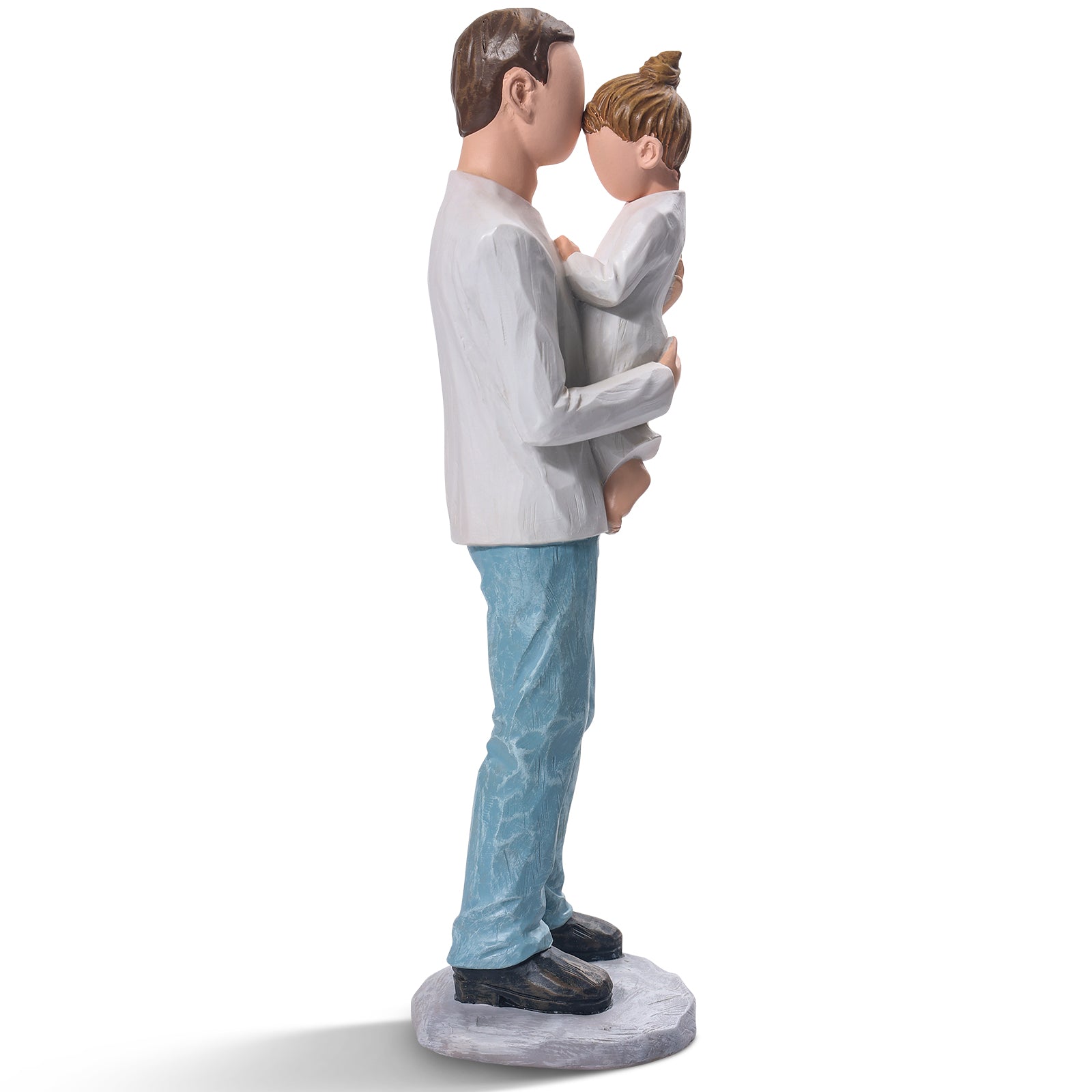 Father and Daughter Figurines, Dad Gifts from Daughter, Best Birthday Dad Gifts, Sculpted Hand Painted Statue, Perfect for Christmas, Thanksgiving, Fathers Day, Anniversary.