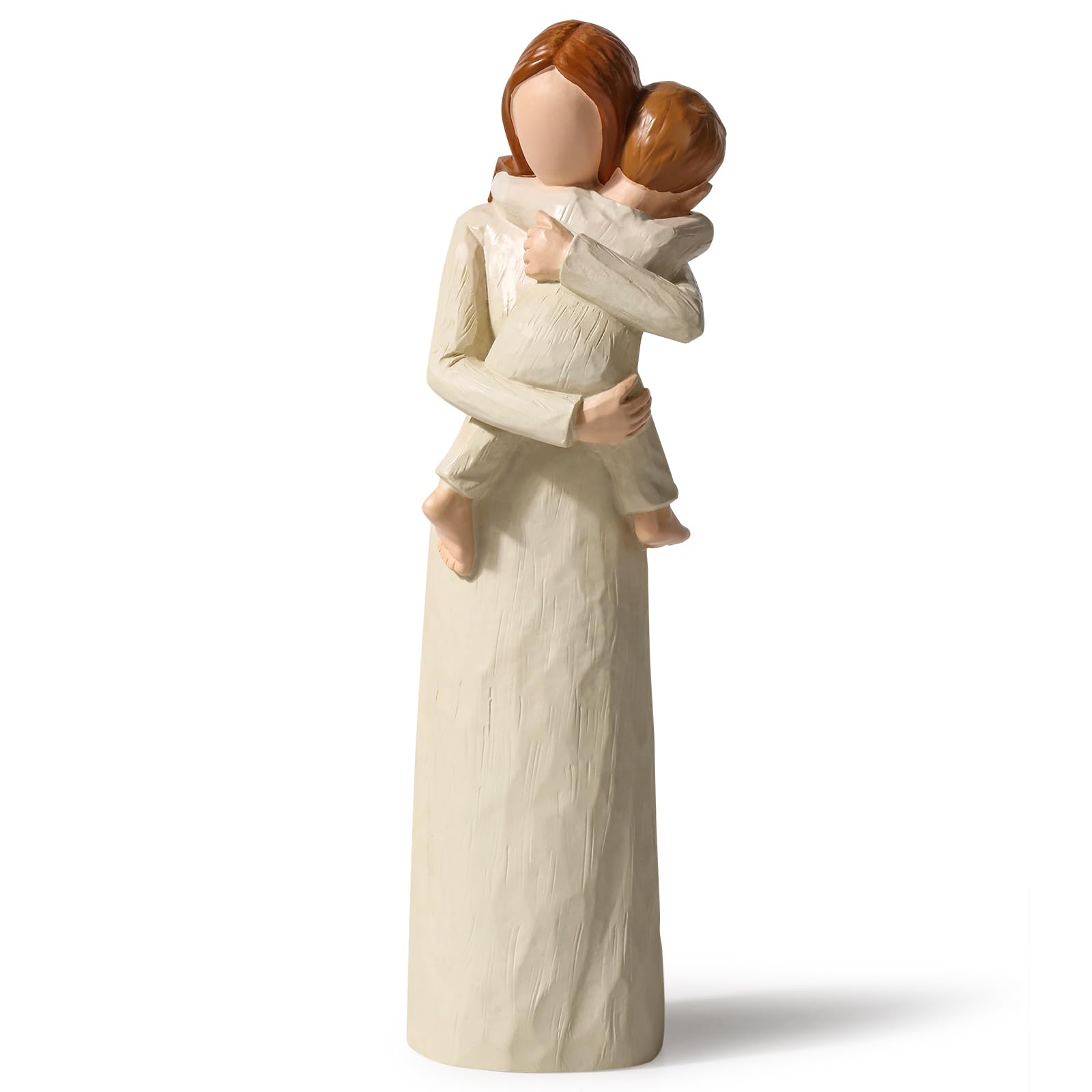Grandmother and Baby Figurines, Hand-Painted Sculpted Statue, Sentimental Keepsake for First Time Nana or Great Grandmother, Emotional Home Decor Present
