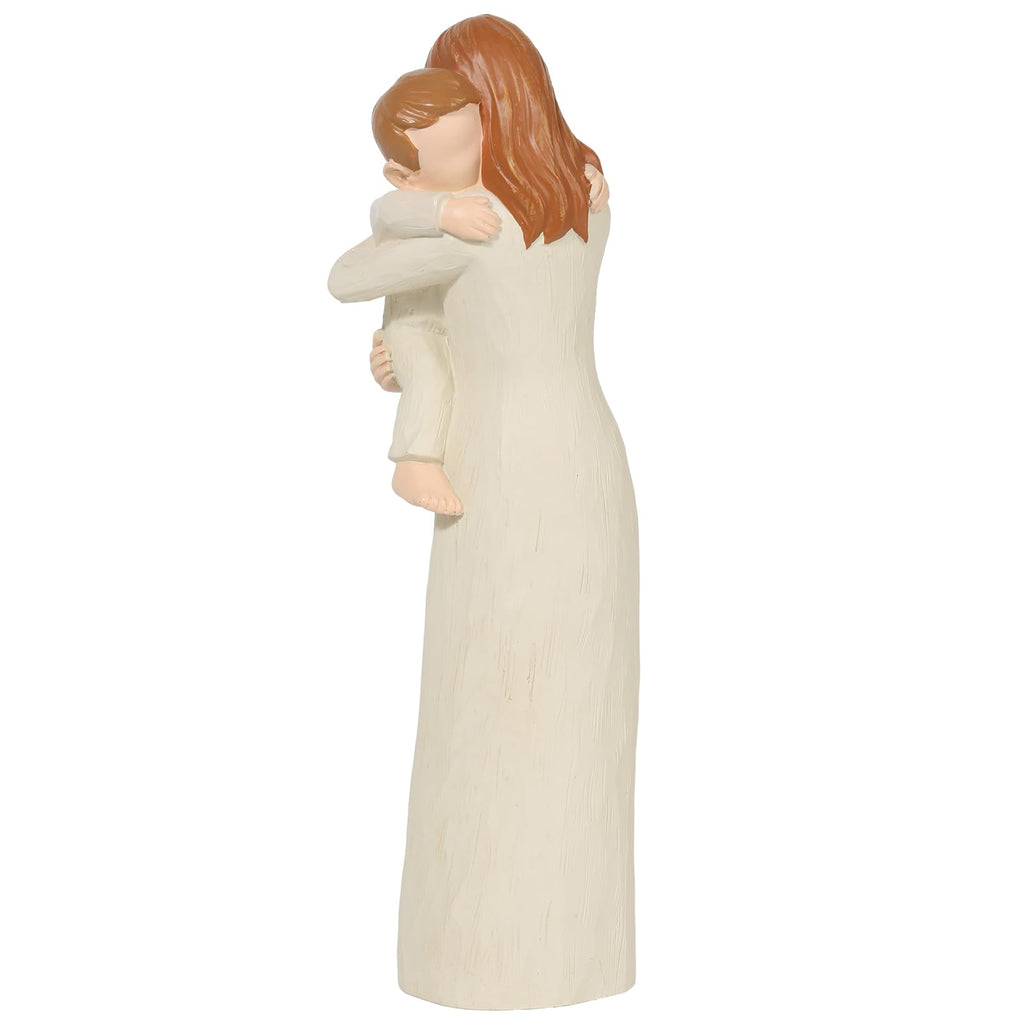 Grandmother and Baby Figurines, Hand-Painted Sculpted Statue, Sentimental Keepsake for First Time Nana or Great Grandmother, Emotional Home Decor Present
