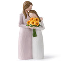 Mother Daughter Hug Figurine – Handcrafted Resin Collectible Figurines Home Decor, Sentimental Gift for Mom Birthday, Mother’s Day, Thanksgiving, Christmas, Purple