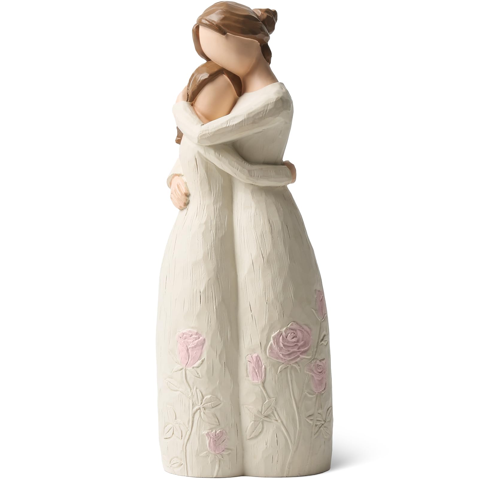 Gifts for Mom, Mother and Daughter Figurines, Mother Daughter Gift Hand Painted Figure, for Christmas, Thanksgiving, Mother's Day or Birthday.