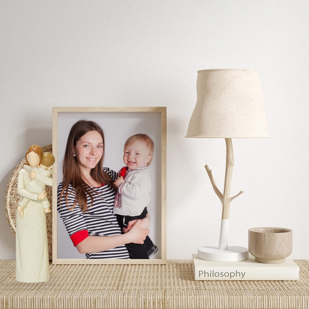 Grandmother and Baby Figurines, Hand-Painted Sculpted Statue, Sentimental Keepsake for First Time Nana or Great Grandmother, Emotional Home Decor Present