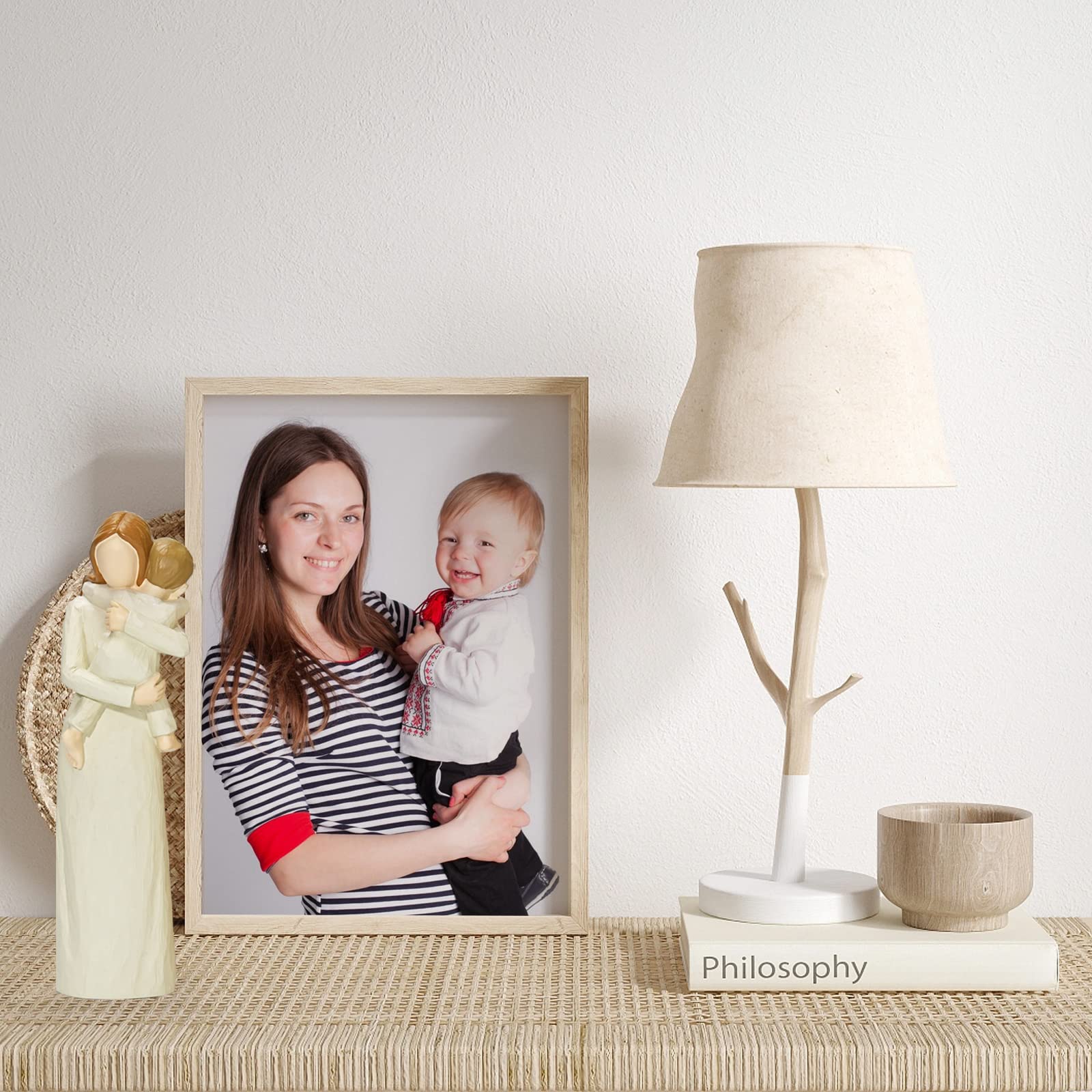 Grandmother and Baby Figurines, Hand-Painted Sculpted Statue, Sentimental Keepsake for First Time Nana or Great Grandmother, Emotional Home Decor Present
